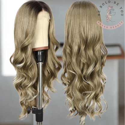 Long Wavy Lace Front Wig – Synthetic Wig