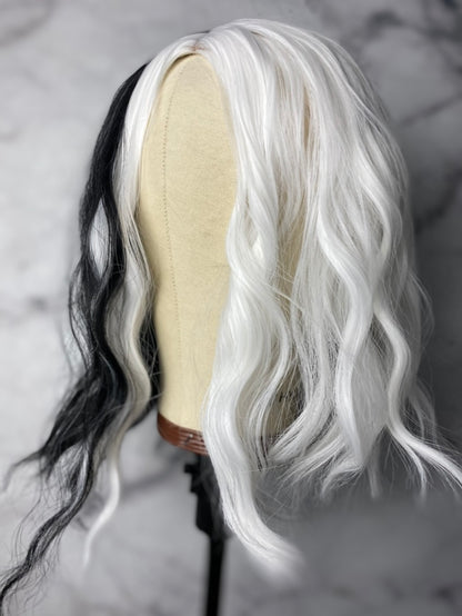 Cruella Wig - White and Black Hair Wig