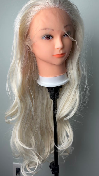 Platinum Blonde WigWhite Blonde Lace Front Wig