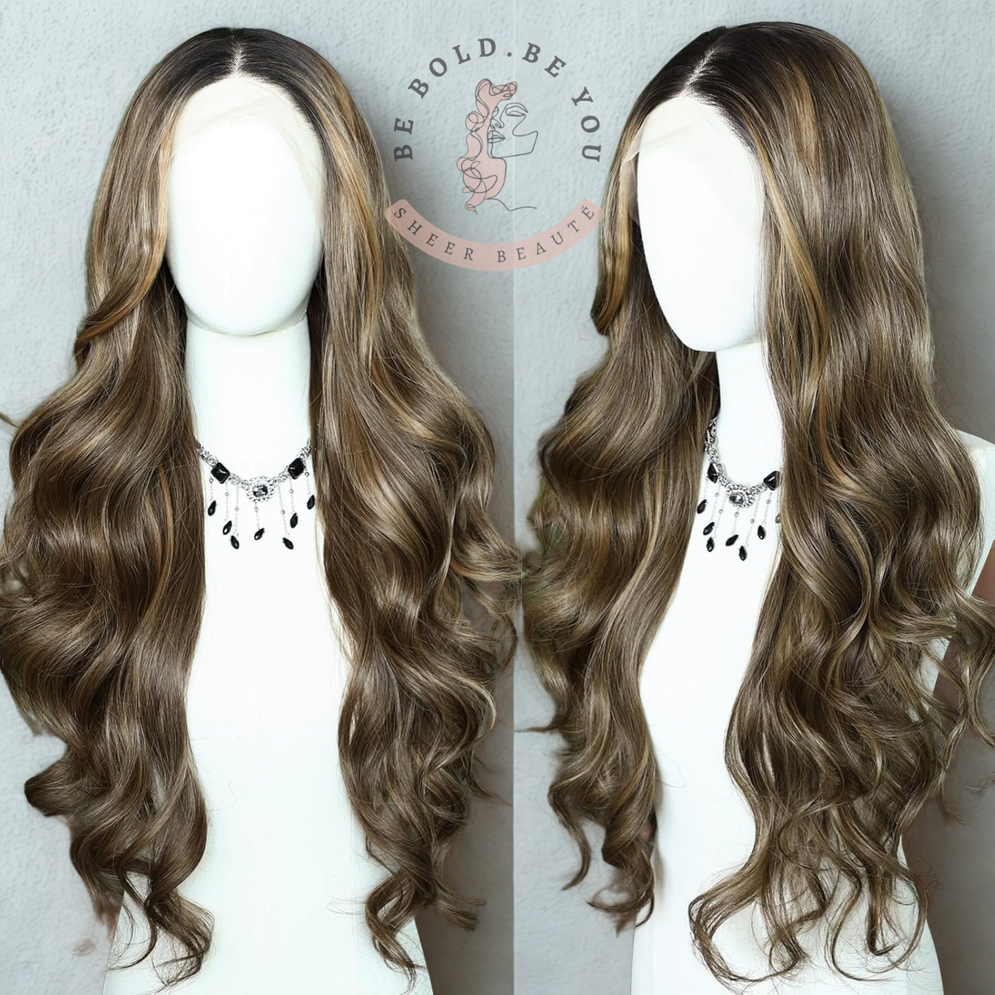 Long Wavy Lace Front Wig – Synthetic Wig