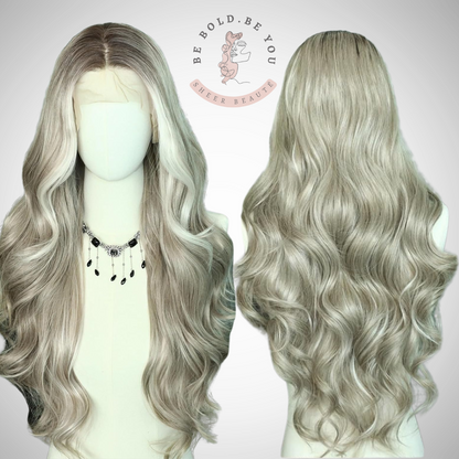 Long Wavy Lace Front Wig – Synthetic Wig