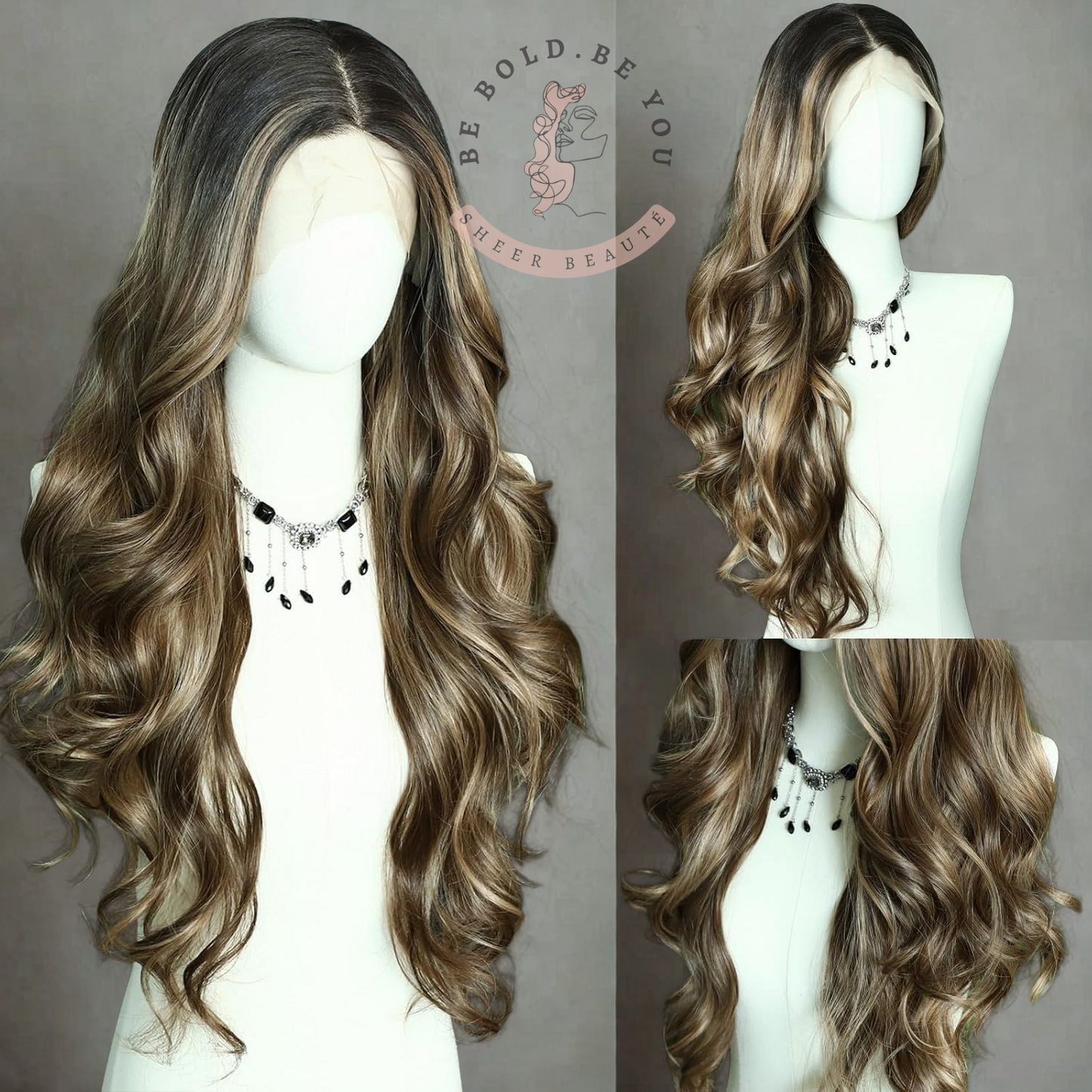 Long Wavy Lace Front Wig – Synthetic Wig