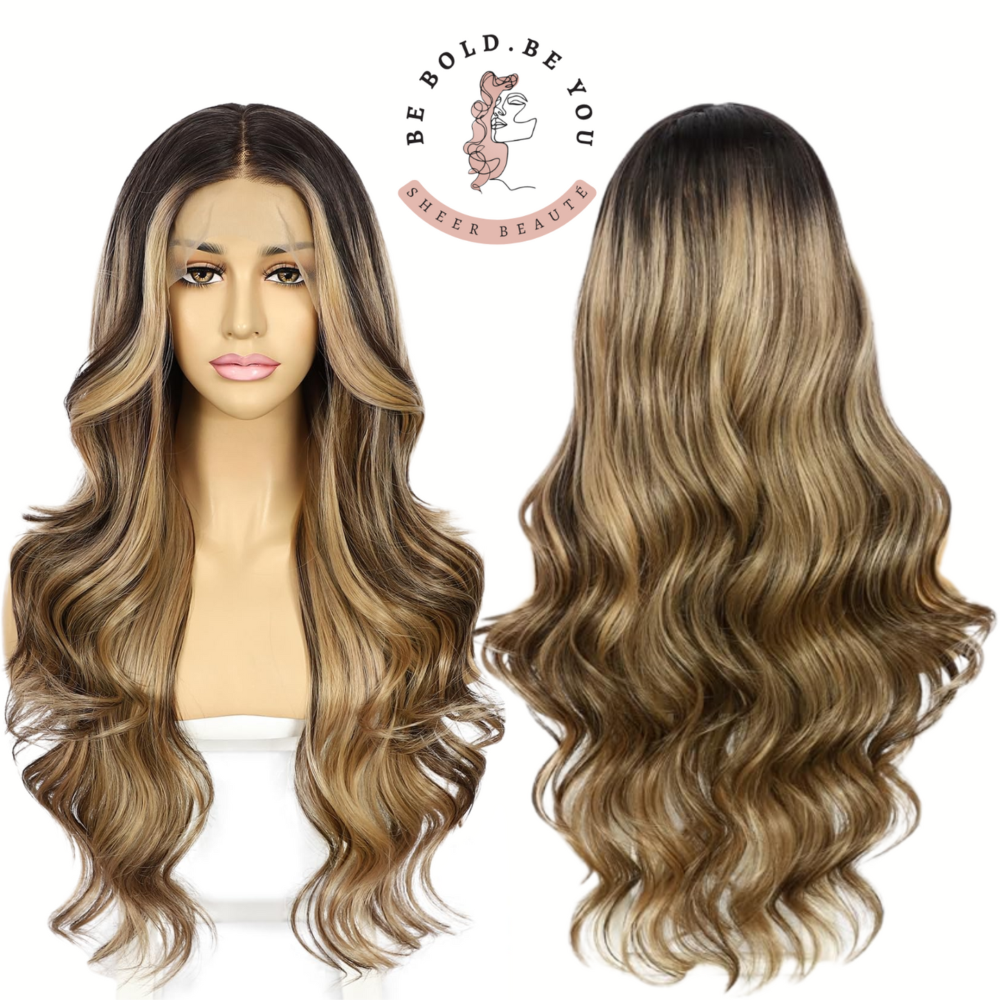 Long Wavy Lace Front Wig – Synthetic Wig