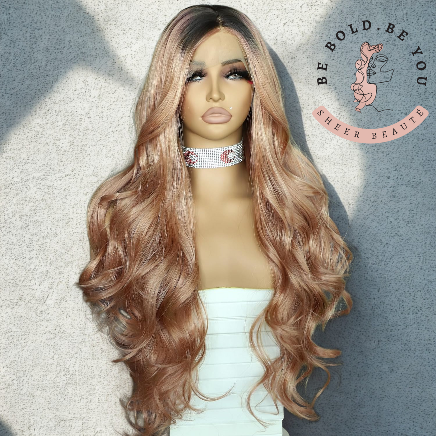 Long Wavy Lace Front Wig – Synthetic Wig