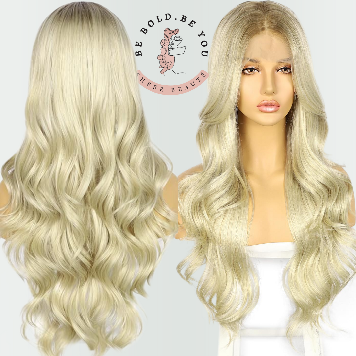 Long Wavy Lace Front Wig – Synthetic Wig