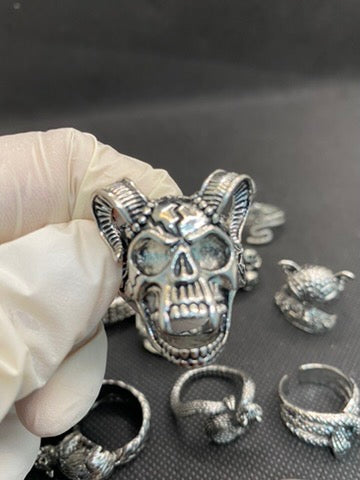 16Pcs Punk Rings Set