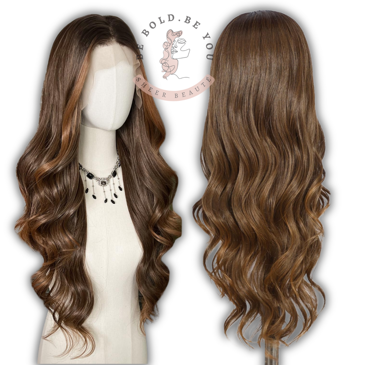 Long Wavy Lace Front Wig – Synthetic Wig