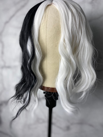 Cruella Wig - White and Black Hair Wig