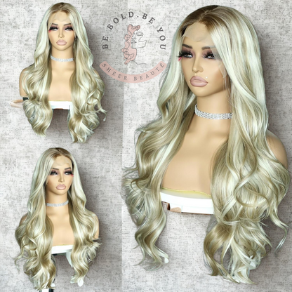 Long Wavy Lace Front Wig – Synthetic Wig