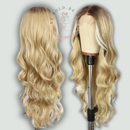 Long Wavy Lace Front Wig – Synthetic Wig