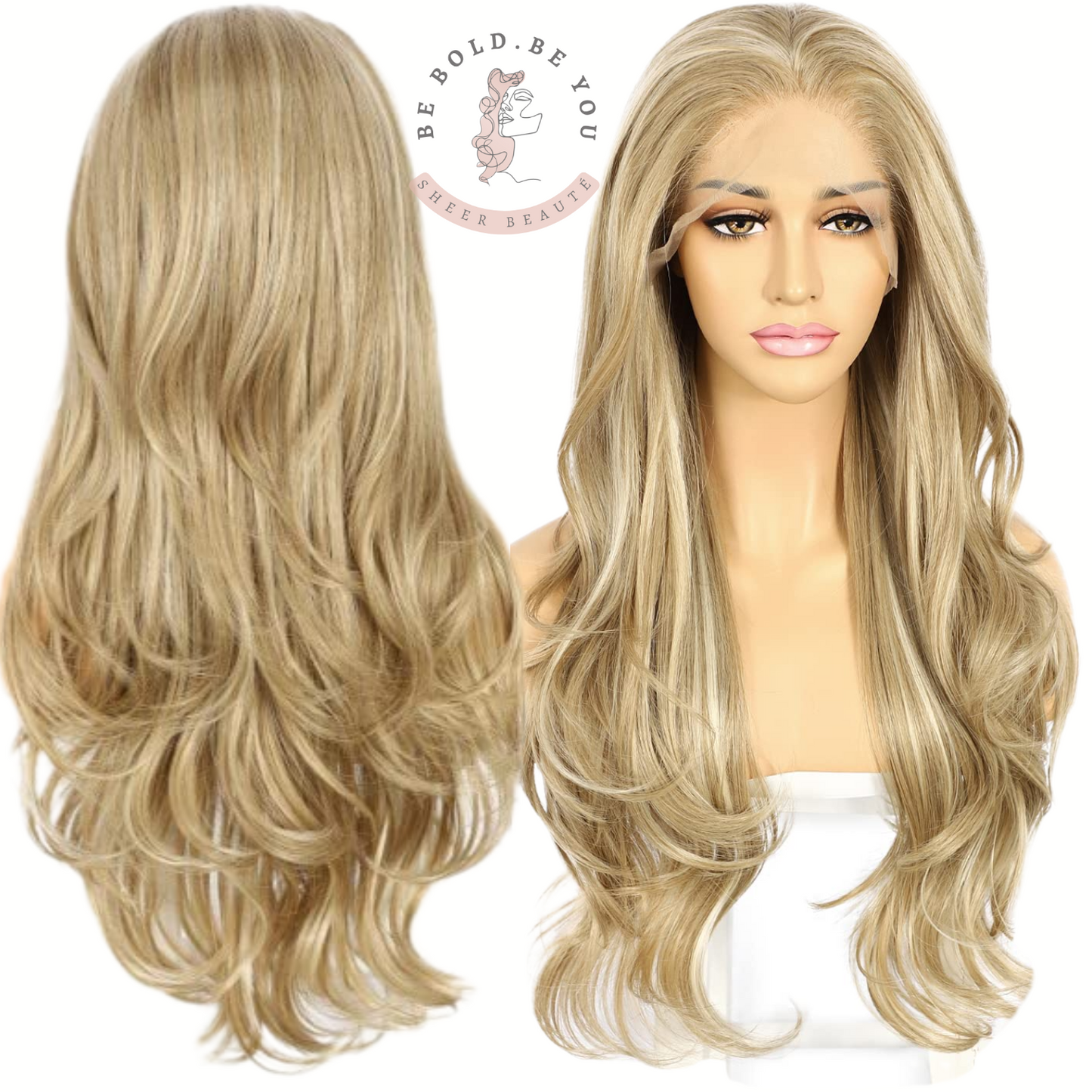 Long Wavy Lace Front Wig – Synthetic Wig