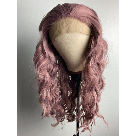 Pink Wig,Dark Pink Wig,Ash Pink Lace Wig,Pastel Pink Wig,Lace Front Pink Wig,Long Lace Front Wig For Women,Drag Performer Wigs,Cosplay Wig