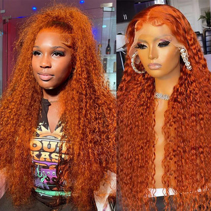 Ginger Copper Human Hair Wig – HD Lace