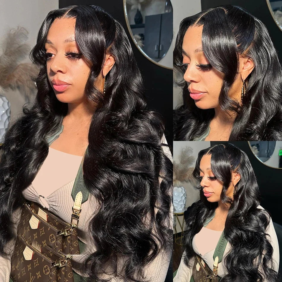 30 40 Inch Body Wave 13x6 Hd Lace Frontal Wig Human Hair 360 Brazilian Pre Lace For Women 13x4 Lace Front Wigs 4x4 5x5.4x4 Body Wave Lace Front Wigs Human Hair Pre Plucked with Baby Hair 150% Density 16 Inch Human Hair Wigs Brazilian Virgin Frontal 4x4 Glueless HD Lace Closure Wig Human Hair for Black Women