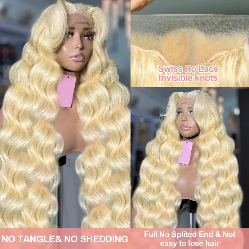 36–40 Inch 613 Blonde Body Wave Wig