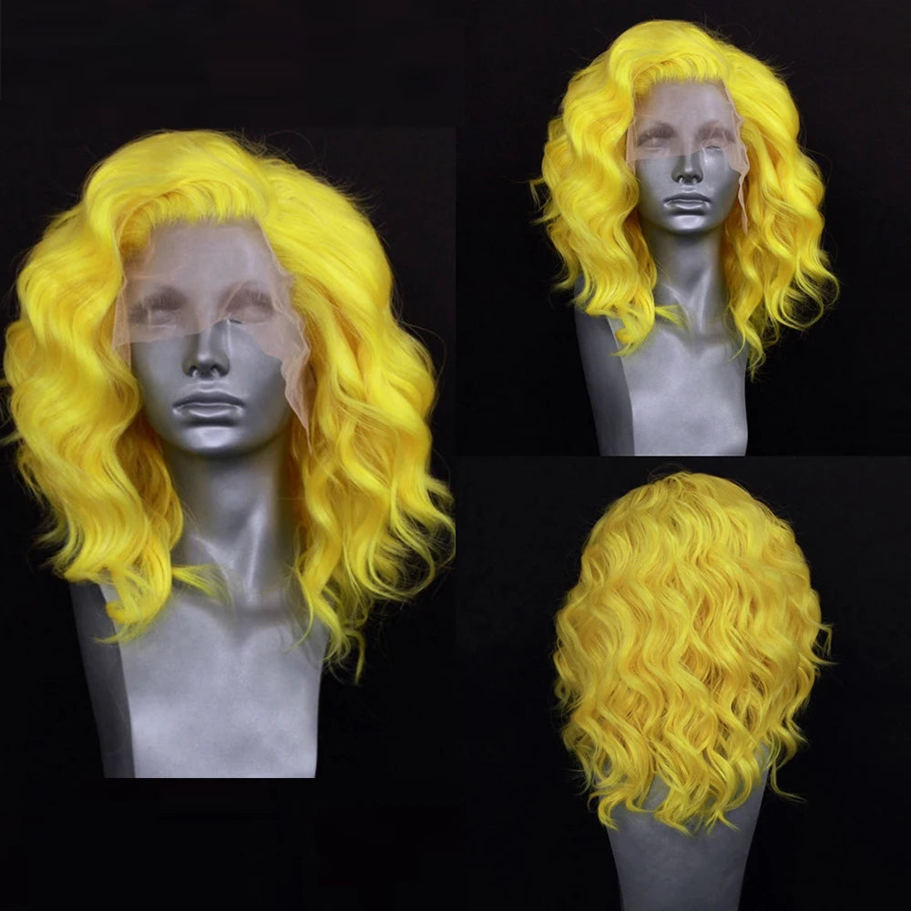 Short Bob Synthetic Lace Front Wigs for Women