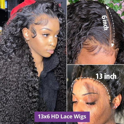 13x6 Hd Lace Frontal Wig -Deep Wave Human Hair Wig