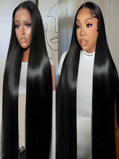 13x4 13x6 HD Transparent Bone Straight Lace Front Wigs 200 Density Brazilian Human Hair Wigs For Women