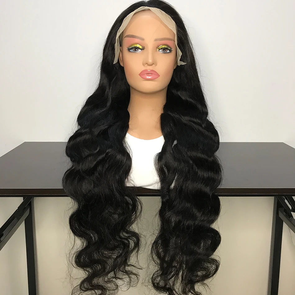 30 40 Inch Body Wave 13x6 Hd Lace Frontal Wig Human Hair 360 Brazilian Pre Lace For Women 13x4 Lace Front Wigs 4x4 5x5.4x4 Body Wave Lace Front Wigs Human Hair Pre Plucked with Baby Hair 150% Density 16 Inch Human Hair Wigs Brazilian Virgin Frontal 4x4 Glueless HD Lace Closure Wig Human Hair for Black Women