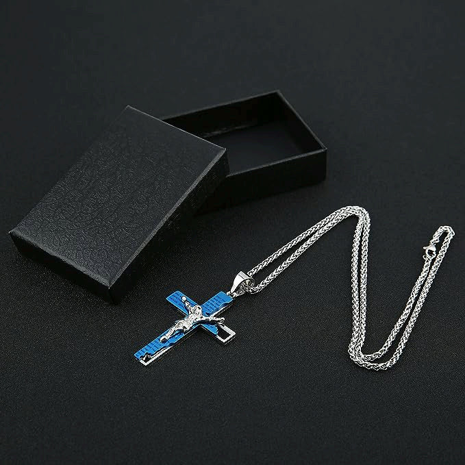 Men's Stainless Steel Cross Chain