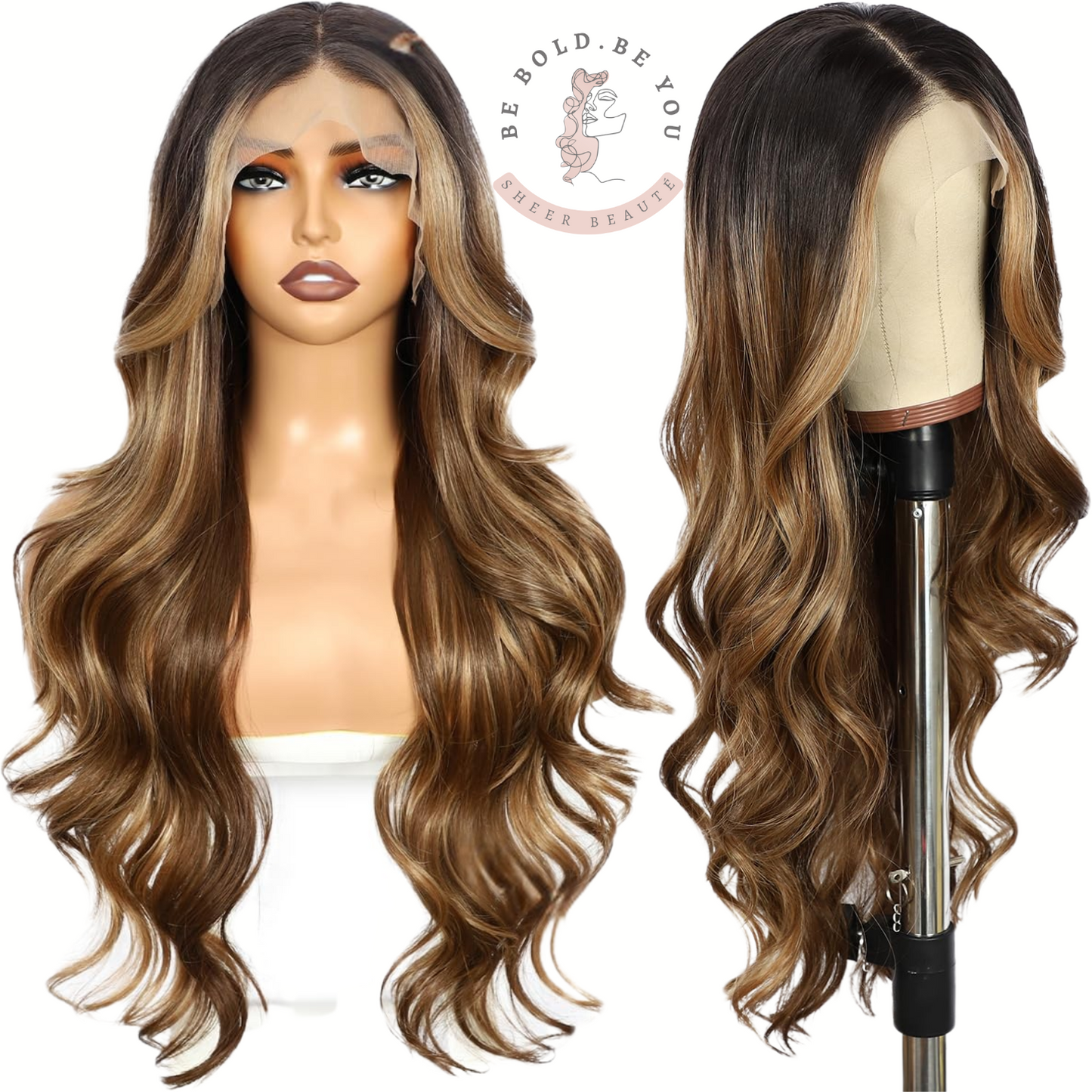 Long Wavy Lace Front Wig – Synthetic Wig