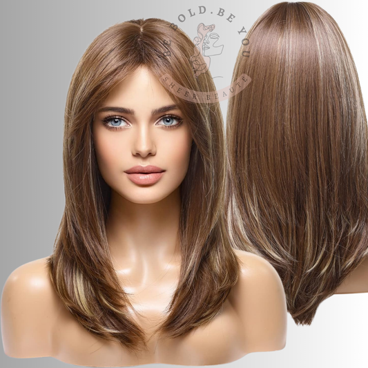 Layered Synthetic Hair Wigs with Bang