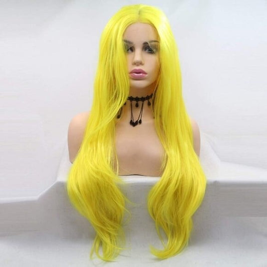 Yellow Hair Wigs Lace Front Wig