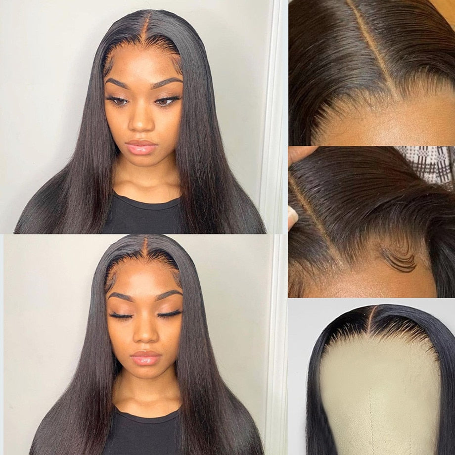 40 Inch Brazilian Natural Hd Glueless Full Transparent 13x4 Lace Frontal Wig