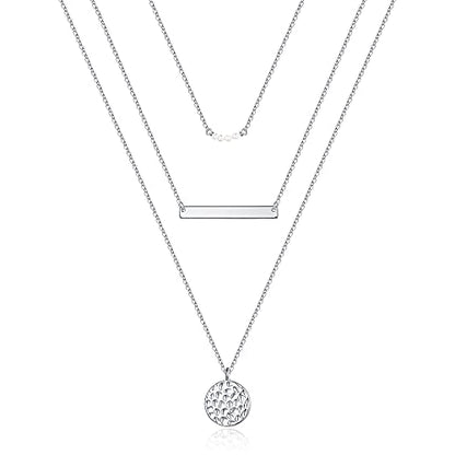 Turandoss Dainty Layering Pearls Necklace
