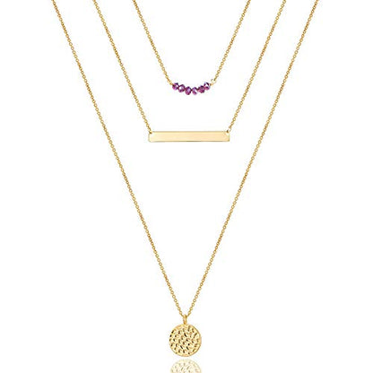Turandoss Dainty Layering Pearls Necklace