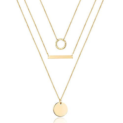 Turandoss Dainty Layering Pearls Necklace