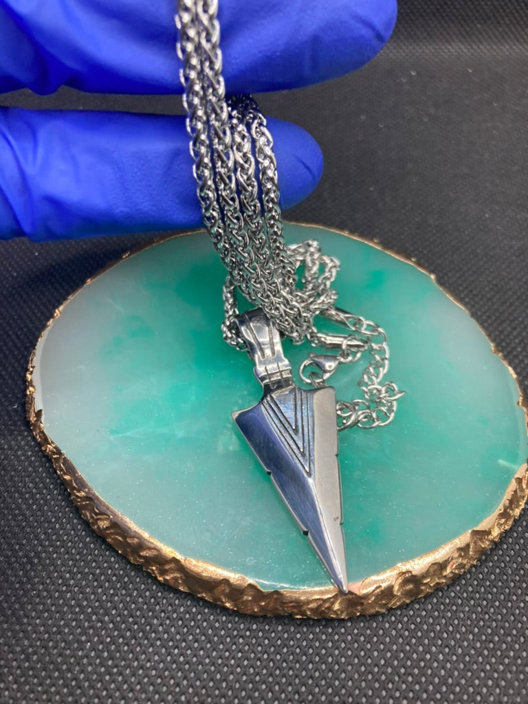 316 Arrow Stainless Steel Pendant Necklace