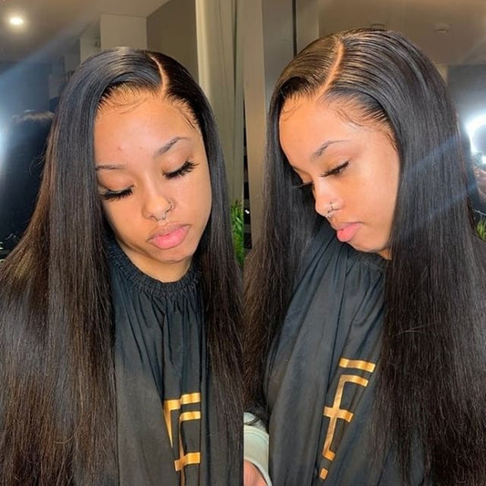 40 Inch Brazilian Natural Hd Glueless Full Transparent 13x4 Lace Frontal Wig
