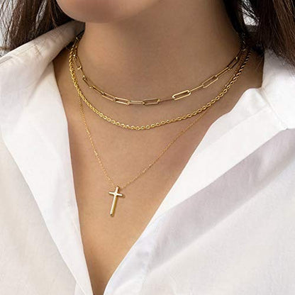 Turandoss Dainty Layering Pearls Necklace