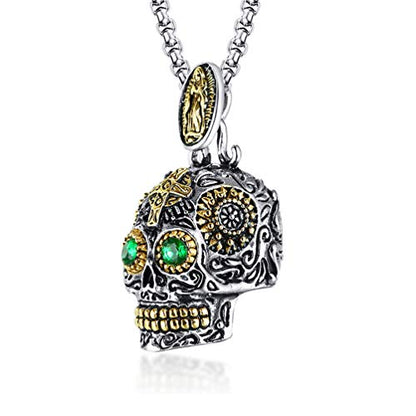 Stainless Steel Gothic Skeleton Necklace