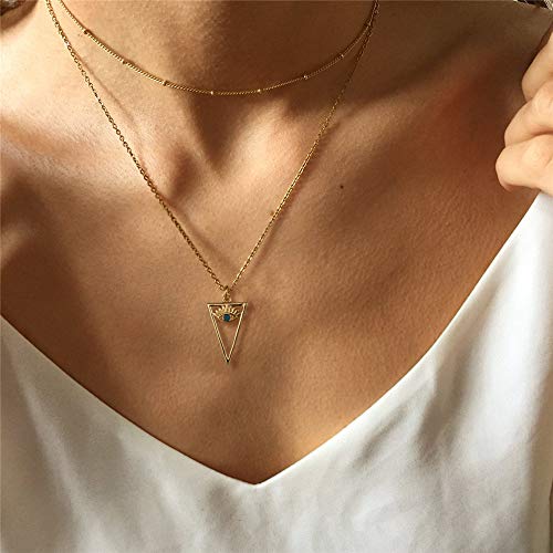 Turandoss Dainty Layering Pearls Necklace