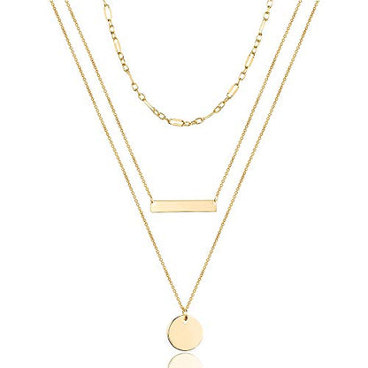 Turandoss Dainty Layering Pearls Necklace