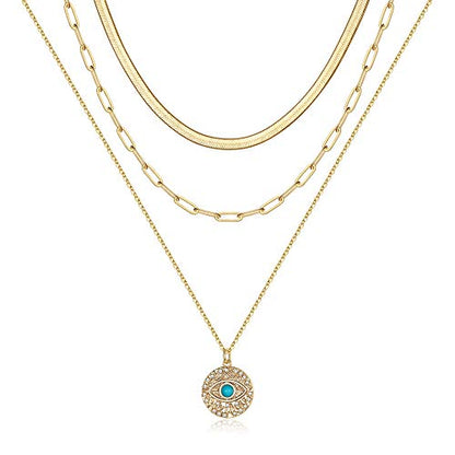 Turandoss Dainty Layering Pearls Necklace