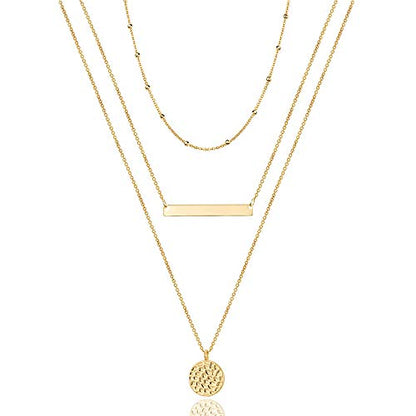 Turandoss Dainty Layering Pearls Necklace