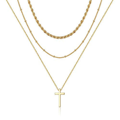 Turandoss Dainty Layering Pearls Necklace