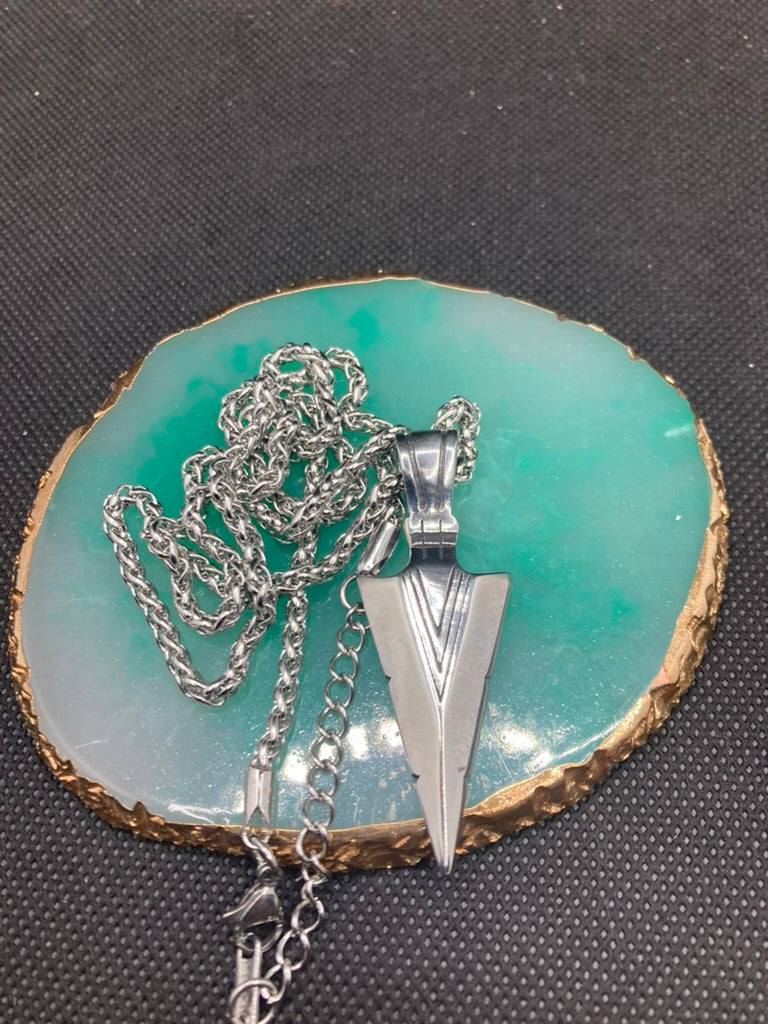 316 Arrow Stainless Steel Pendant Necklace