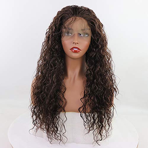 13x4 Free Part Brown Kinky Curly Lace Front Wigs
