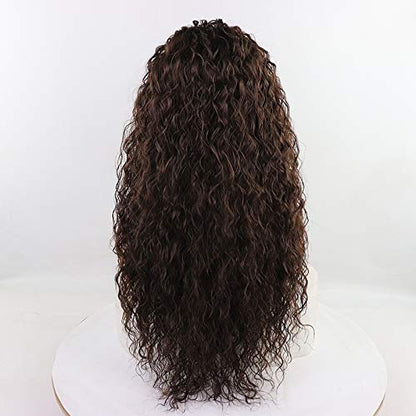 13x4 Free Part Brown Kinky Curly Lace Front Wigs