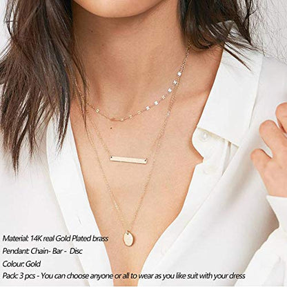 Turandoss Dainty Layering Pearls Necklace
