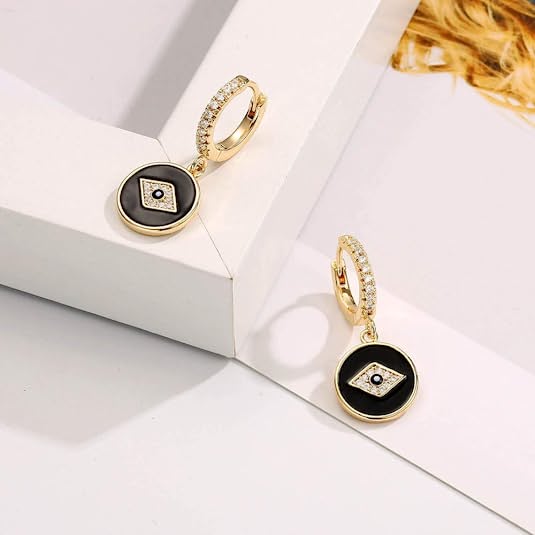 14K Gold Plated  with S925 Sterling Silver Post,Gold Hoop Earrings