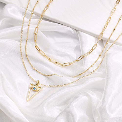 Turandoss Dainty Layering Pearls Necklace