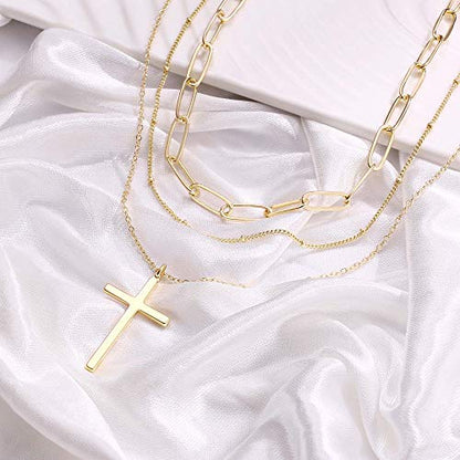 Turandoss Dainty Layering Pearls Necklace