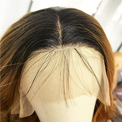 Honey Blonde Long Loose Wave Lace Front Wig