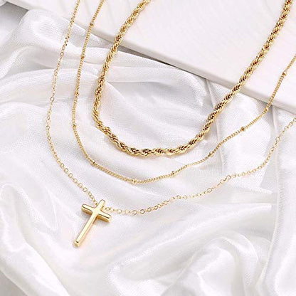 Turandoss Dainty Layering Pearls Necklace