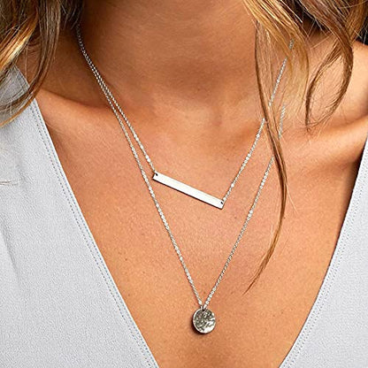Turandoss Dainty Layering Pearls Necklace